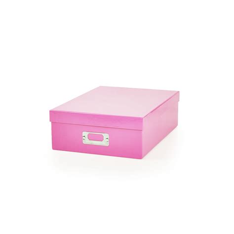 pink photo storage box